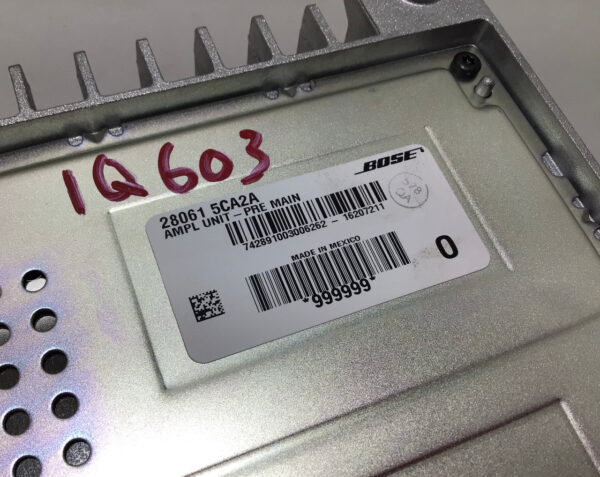 2017-2020 Infiniti Q60 Bose Audio Amplifier / 28061-5CA2A / IQ603 - Image 5