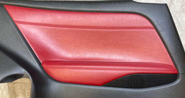 2017-2020 Infiniti Q60 Monaco Red Leather Interior Rear Quarter Panels / Pair / IQ604 - Image 4