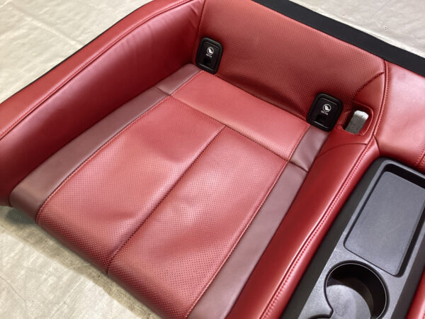 2017-2020 Infiniti Q60 Monaco Red Leather Rear Seat Set / OEM / IQ604 - Image 2