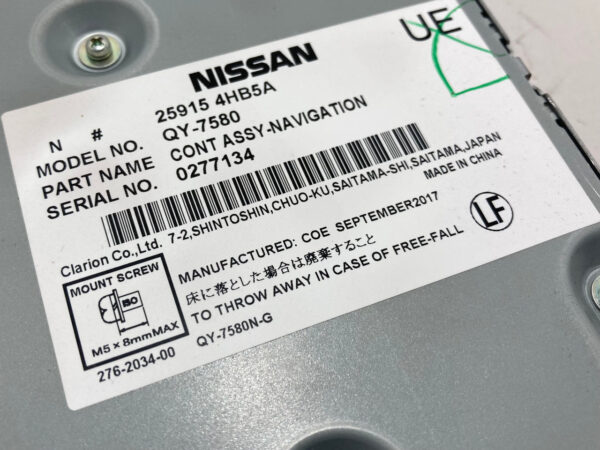 2017-2020 Infiniti Q60 Navigation Control Module / 259154HB5A / IQ604 - Image 3