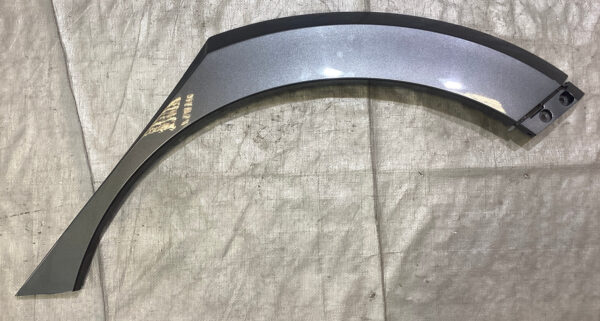 2017-2021 FK8 Honda Civic Type R Driver Rear Fender Flare Arch Trim Panel / Polished Metal Metallic / TR104