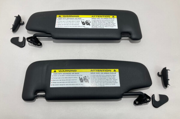 2017-2023 Porsche 718 Cayman Sun Visors / Black / Pair / BC301
