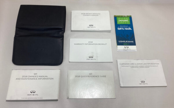 2018 Infiniti Q60 Factory Owner's Manual w/ Case / OEM / IQ604