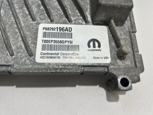 2018-2020 Jeep Wrangler JL 2.0 Engine Control Module ECU / 68292196AD / JL006 - Image 5