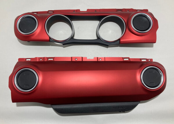 2018-2023 Jeep Wrangler JL Rubicon Cluster Surround / Passenger Dashboard Trim Panels / Red / JL008