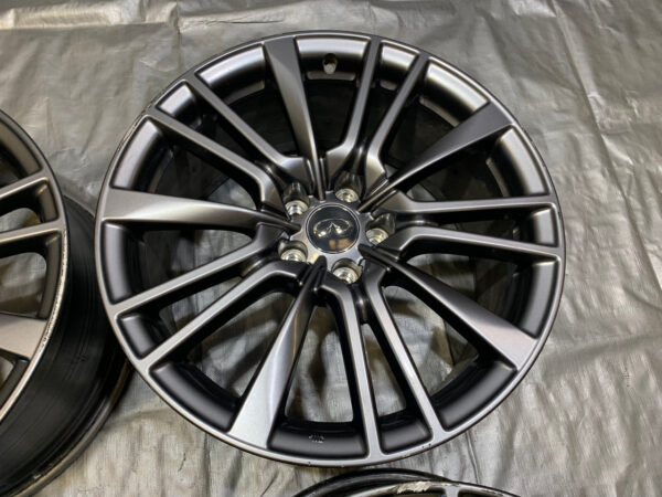*DAMAGED* 2017 Infiniti Q60 S Red Sport 400 AWD 15 Spoke Wheels Rims / Set of 4 / IQ603 - Image 2