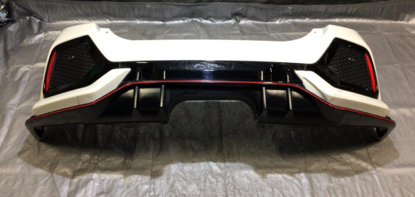 *DAMAGED* 2017-2019 Honda Civic Type R FK8 Rear Bumper Cover w/ Trim / TR101