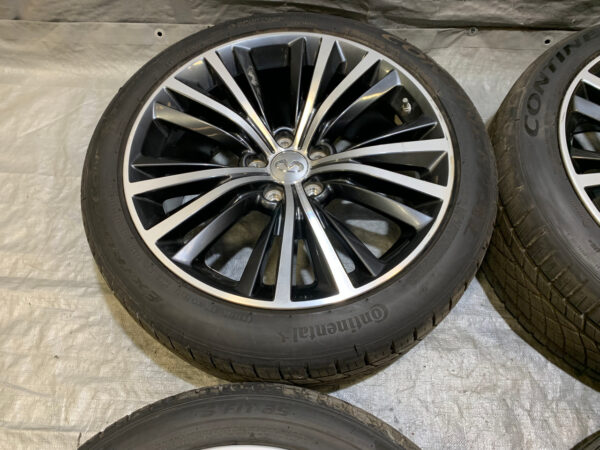 *DAMAGED* 2017-2020 Infiniti Q60 19" 15 Spoke Wheels Rims w/ Tires / Set of 4 / IQ601 - Image 3