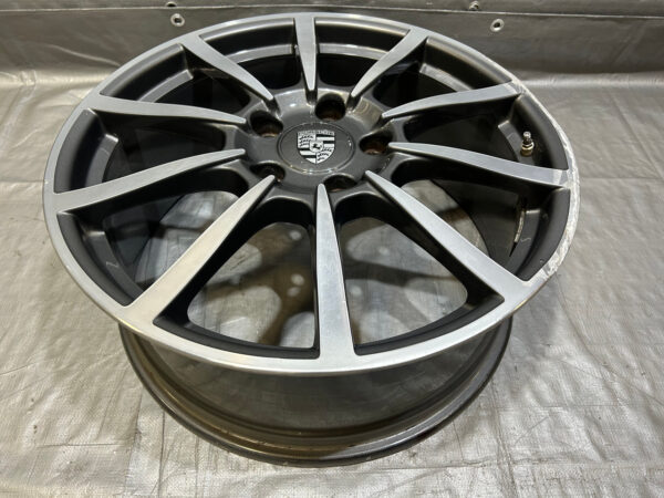 *DAMAGED* 2017-2023 Porsche 718 Boxster Cayman 20x8" Carrera Classic Front Wheel Rim / BC301 - Image 3
