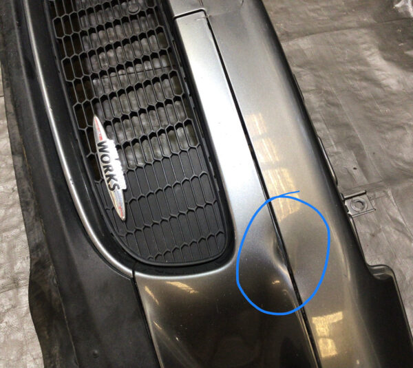 *Damaged* 2007-2010 Mini Cooper S JCW R56 Front Bumper Cover / R2021 - Image 2