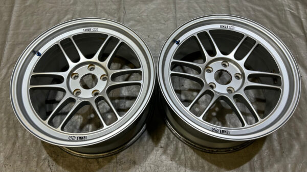 Pair of 18x9.5" Enkei RPF1 Wheels Rims / 5x114.3 / HS003