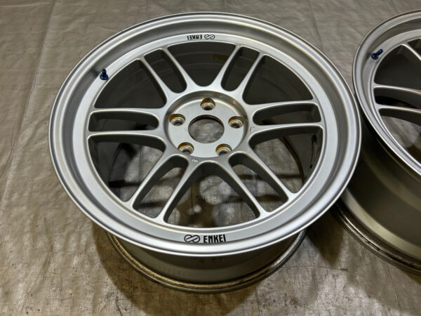 Pair of 18x9.5" Enkei RPF1 Wheels Rims / 5x114.3 / HS003 - Image 2