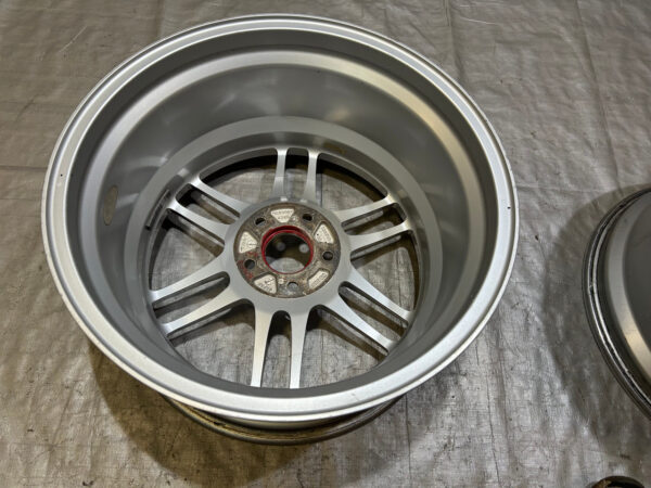Pair of 18x9.5" Enkei RPF1 Wheels Rims / 5x114.3 / HS003 - Image 4