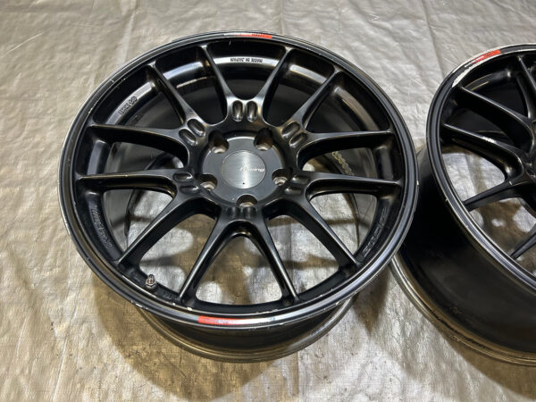 Pair of 18x9.5" Enkei Racing GTC02 Wheels Rims / DAMAGE / TR103 - Image 3