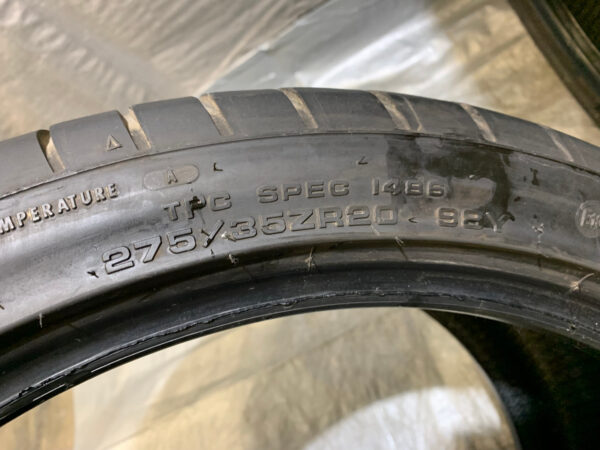 Pair of 275/35/20 GoodYear Eagle F1 Asymmetric 3 Runflat Tires / USED / 5Z008 - Image 4