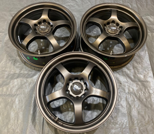 Set of 3 Motegi MR131 Traklite Wheels Rims / Bronze / 17x7" / NC055