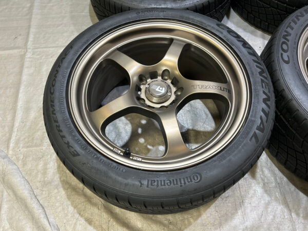 Set of 4 17x7" & 17x8" Motegi Traklite Wheels Rims w/ Tires / *Minor Bends* HS001 - Image 3