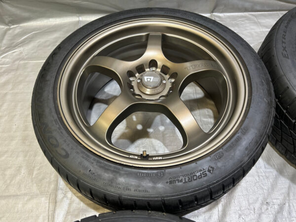Set of 4 17x7" & 17x8" Motegi Traklite Wheels Rims w/ Tires / *Minor Bends* HS001 - Image 4